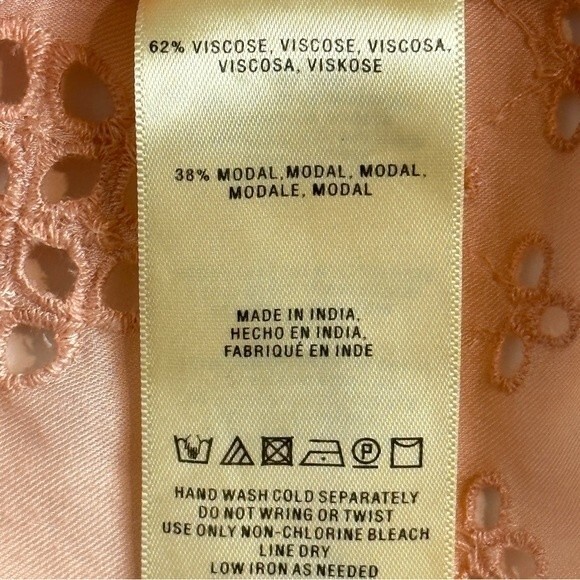 Anthropologie Vanessa Virginia Eyelet Swing Tank Top 2 - Picture 8 of 8